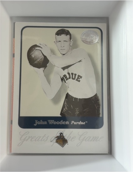 2001 Fleer Greats of the Game #42 John Wooden — front