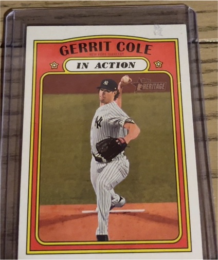 2021 Topps Heritage #250 Gerrit Cole In Action — front