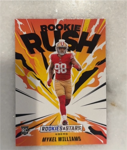 2025 Panini Rookies & Stars Rookie Rush #17 Mykel Williams — front