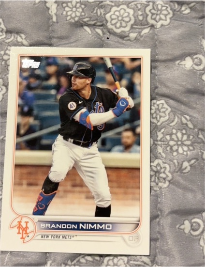 2022 Topps Series 2 #344 Brandon Nimmo — front