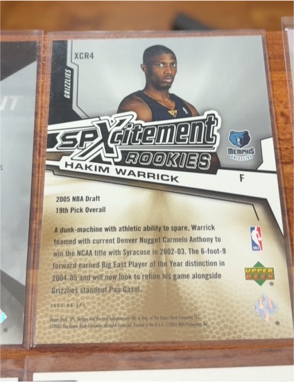 2005-06 Upper Deck SPx SPxcitement Rookies #XCR4 Hakim Warrick — front