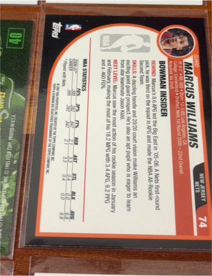 2000 Topps #74 Marcus Williams — front