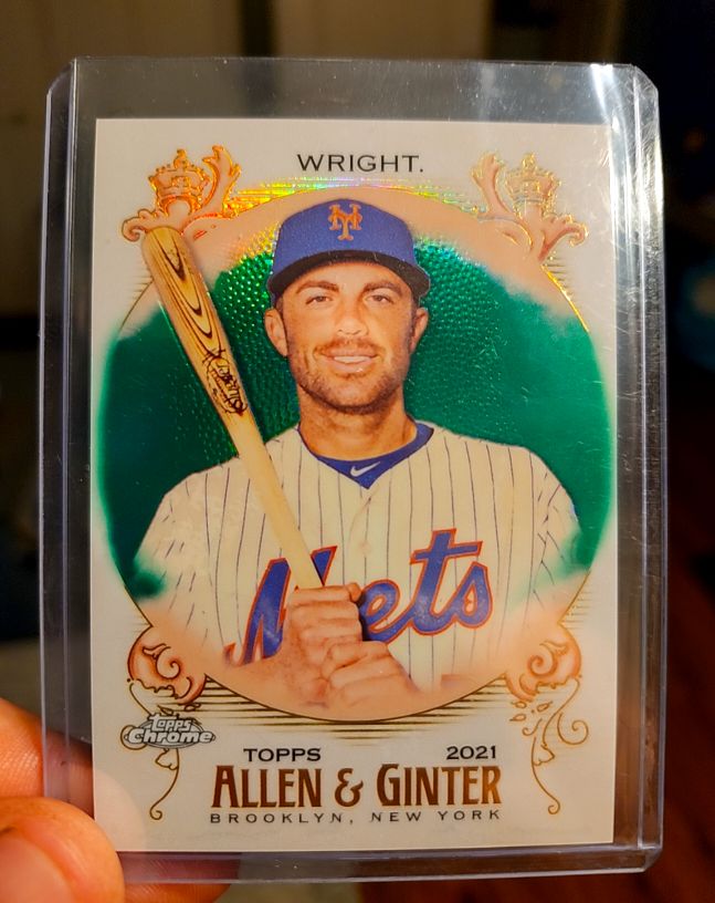 2021 Topps Allen & Ginter Chrome #34 David Wright — front