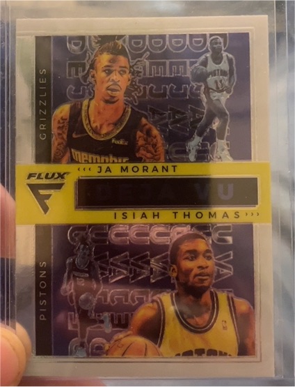 2020-21 Panini Flux Deja Vu #6 Ja Morant / Isiah Thomas — front