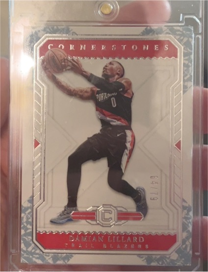 2018-19 Panini Cornerstones #24 Damian Lillard — front