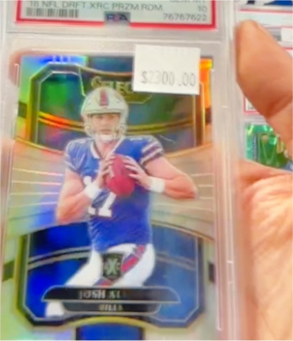 2017 Panini Select 2018 XRC Silver Prizm #303 Josh Allen — front