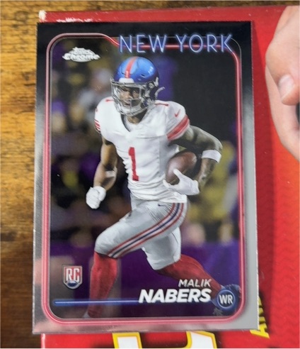 2024 Topps Chrome #205 Malik Nabers — front