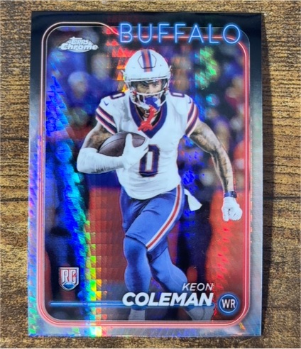 2024 Topps Chrome #209 Keon Coleman — front