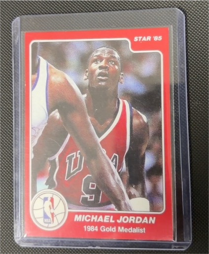 1985 Star #1 Michael Jordan 1984 Gold Medalist — front