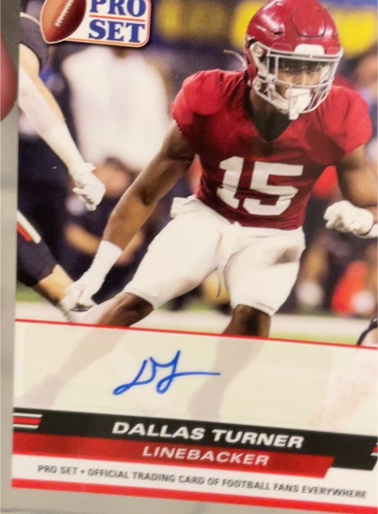 2022 Leaf Pro Set #PSA-DT1 Dallas Turner — front