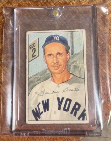 1952 Bowman #252 Frankie Crosetti — front