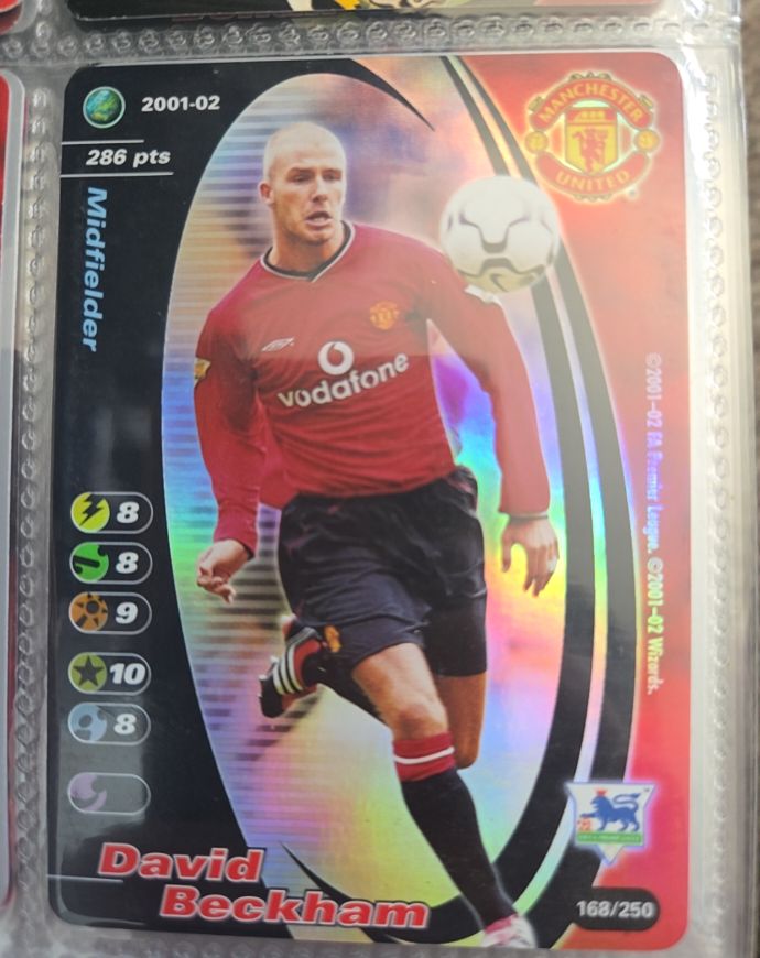 2001-02 Upper Deck Manchester United #168 David Beckham — front