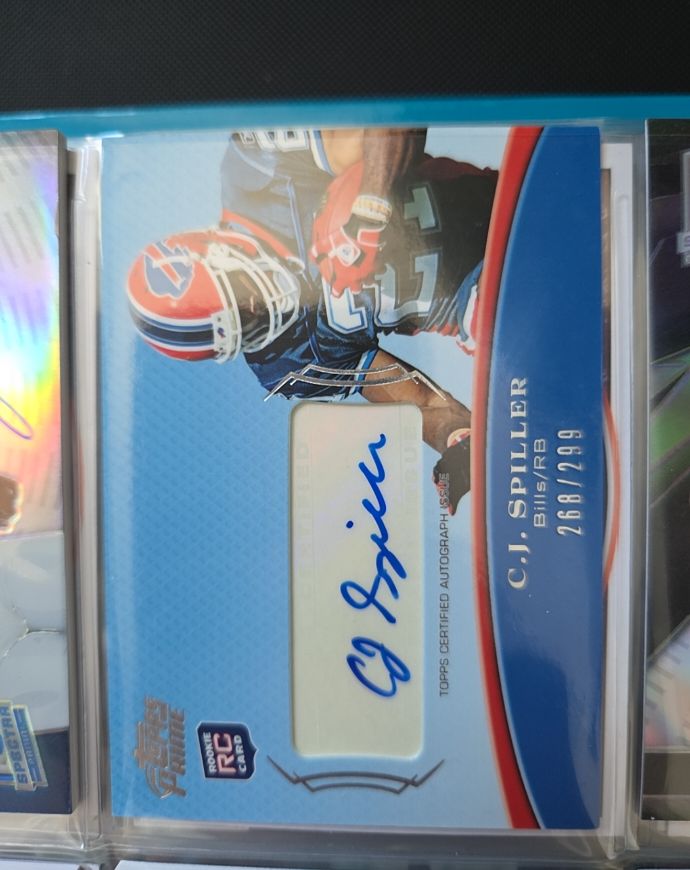 2010 Topps Finest #7 C.J. Spiller Rookie Patch Auto — front