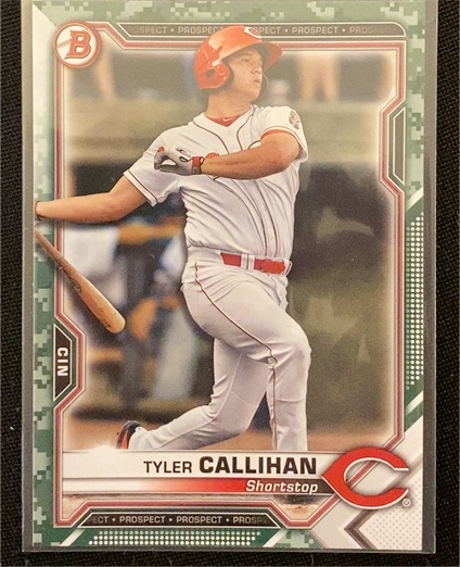 2021 Bowman Prospects Camo #BP-91 Tyler Callihan — front