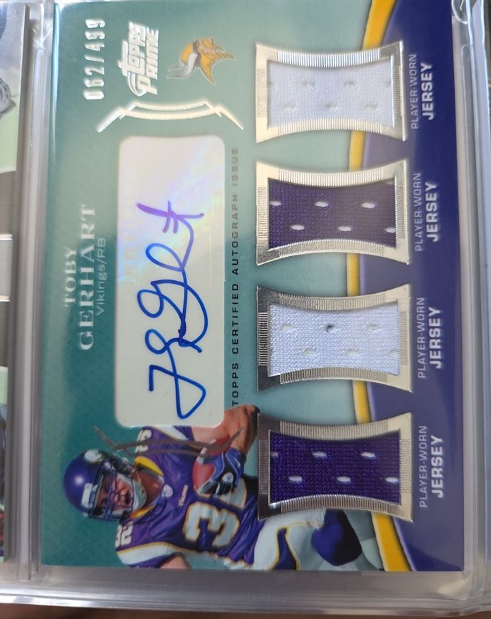 2010 Topps Prime #FADR-TG Toby Gerhart — front