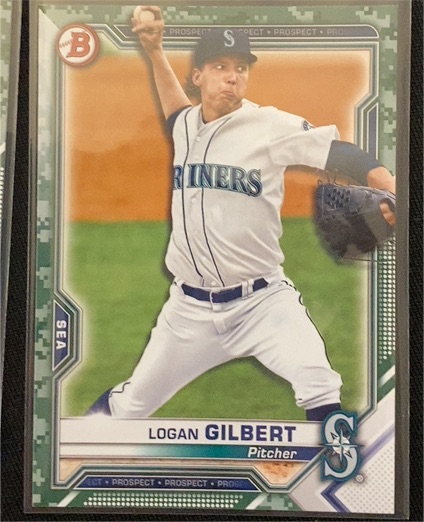 2021 Bowman Prospects #BP-58 Logan Gilbert — front
