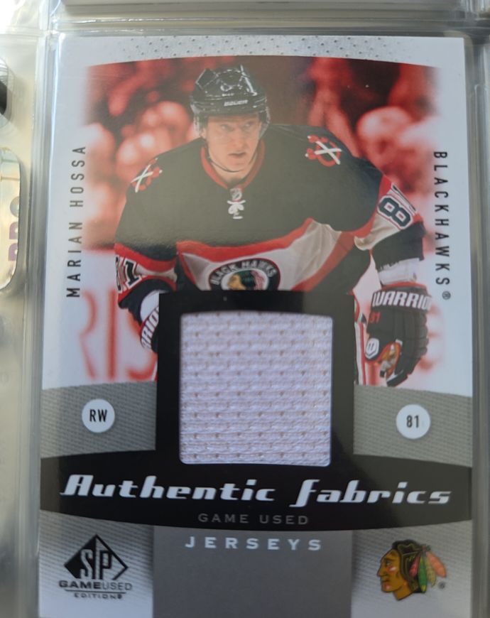 2010 SP Game Used Authentic Fabrics #AF-MH Marian Hossa — front