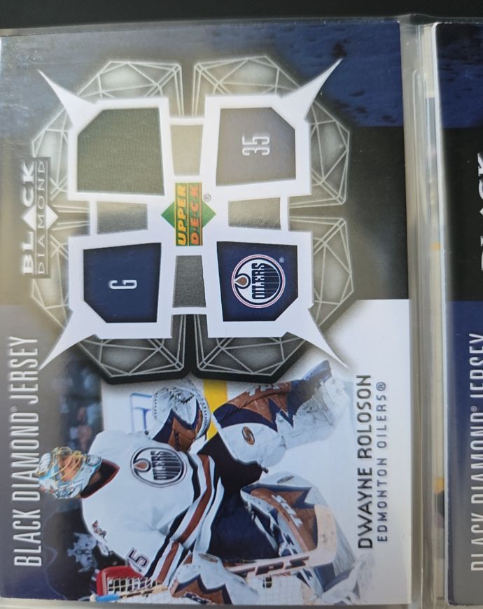 2007 Upper Deck Black Diamond Jerseys Dwayne Roloson #BDJ-DR — front