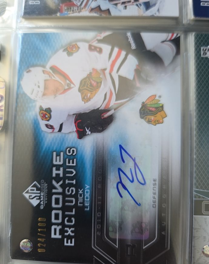 2010-11 Upper Deck SP Game Used Rookie Exclusives #RE-NL Nick Leddy — front