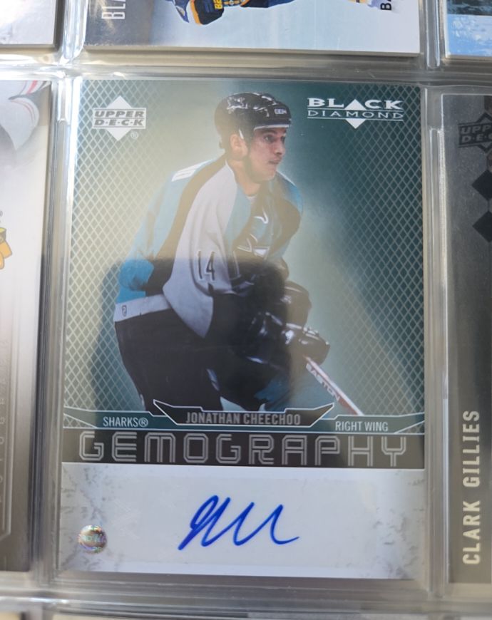 2005-06 Upper Deck Black Diamond Gemography #G-JC Jonathan Cheechoo — front