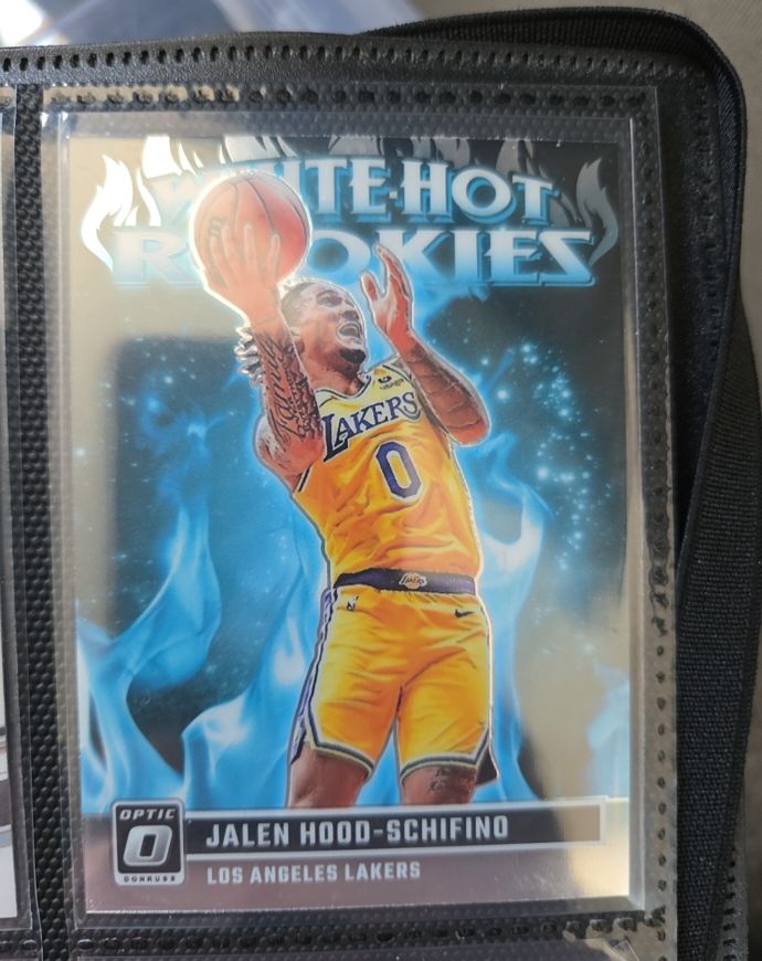 2023-24 Donruss Optic #6 Jalen Hood-Schifino White Hot Rookies — front