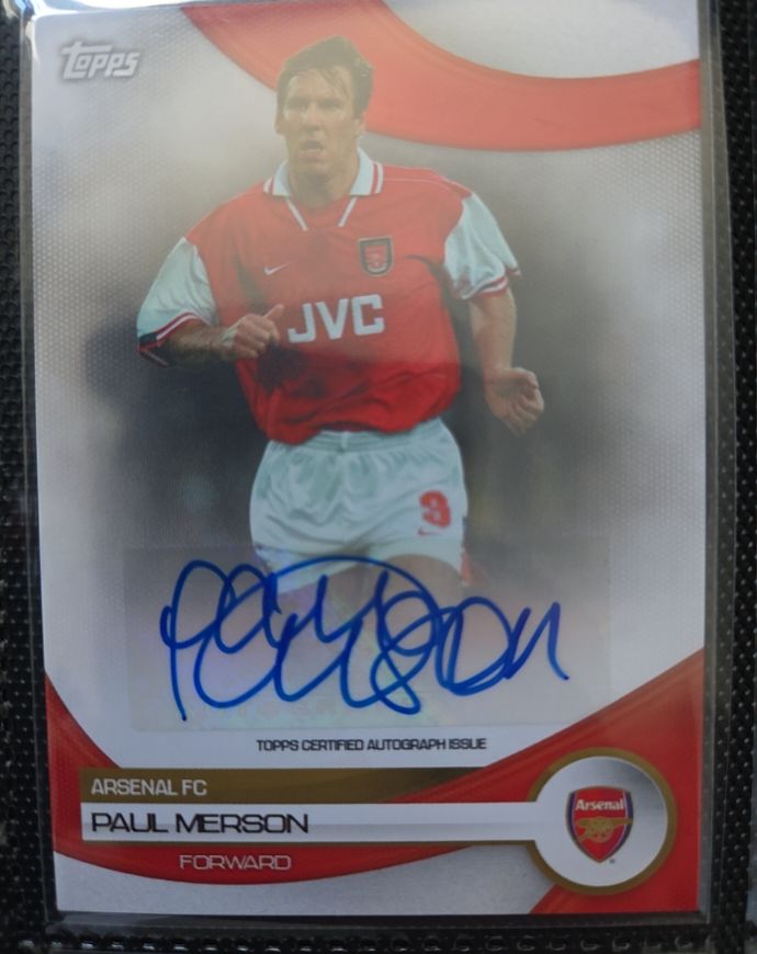 2023 Topps Paul Merson Arsenal FC Autograph — front