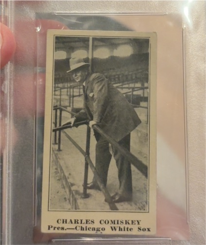 1914 Cracker Jack #23 Charles Comiskey — front