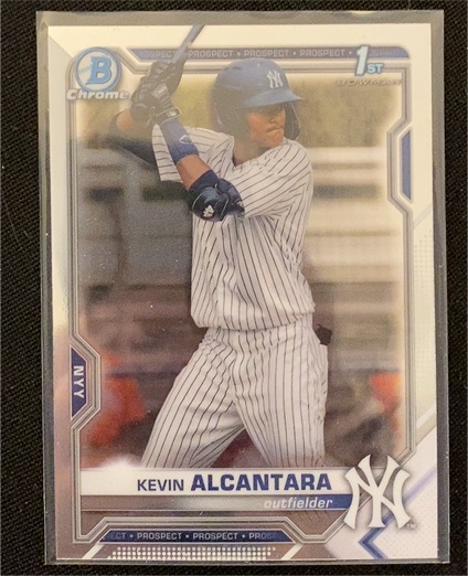 2021 Bowman Chrome #BCP-97 Kevin Alcantara — front