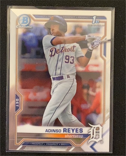 2021 Bowman Chrome #BCP-21 Adinso Reyes — front