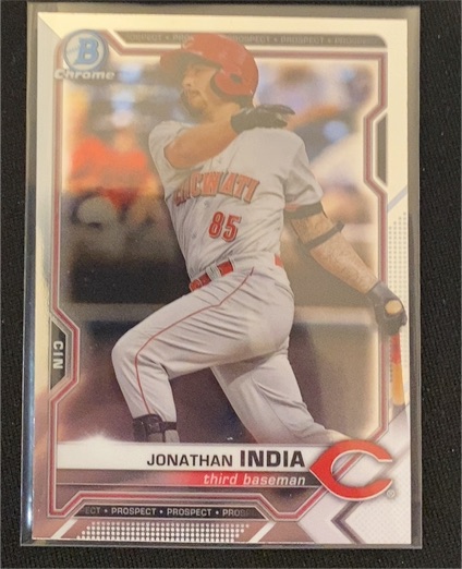 2021 Bowman Chrome Prospects #BCP-46 Jonathan India — front