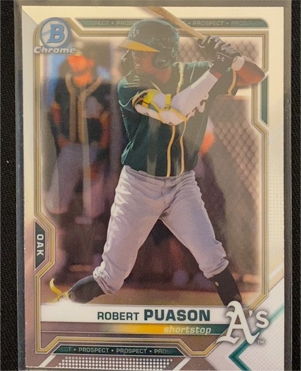 2021 Bowman Chrome #BCP-45 Robert Puason — front