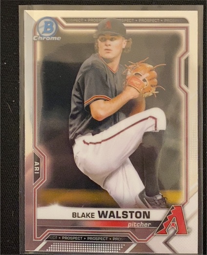 2021 Bowman Chrome Prospects #BCP-104 Blake Walston — front