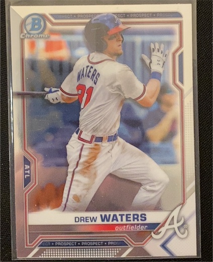 2021 Bowman Chrome Prospects #BCP-81 Drew Waters — front