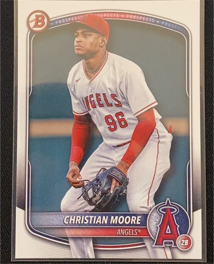 2025 Bowman #BP-107 Christian Moore — front