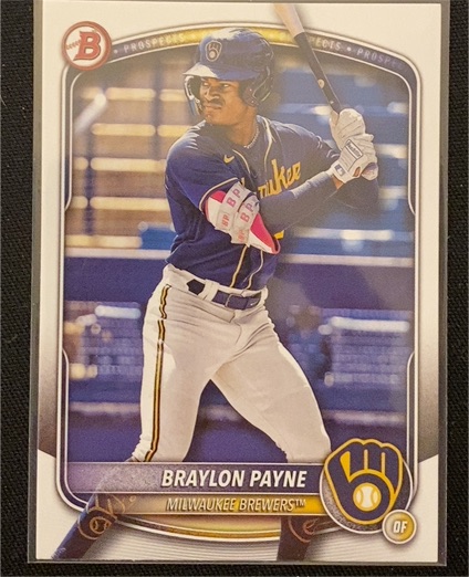 2025 Bowman Prospects #BP-148 Braylon Payne — front