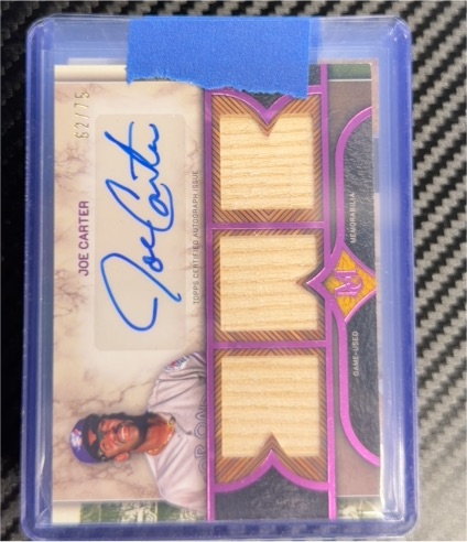 2025 Topps Museum Collection #SPTRA-JCA Joe Carter — front