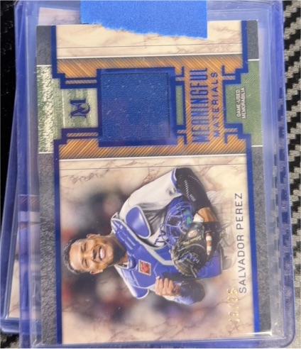 2025 Topps Museum Collection Meaningful Materials #MMR-SP Salvador Perez — front