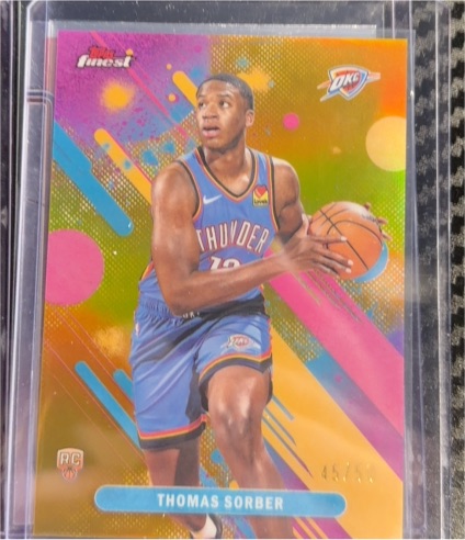 2025-26 Topps Finest #15 Thomas Sorber — front