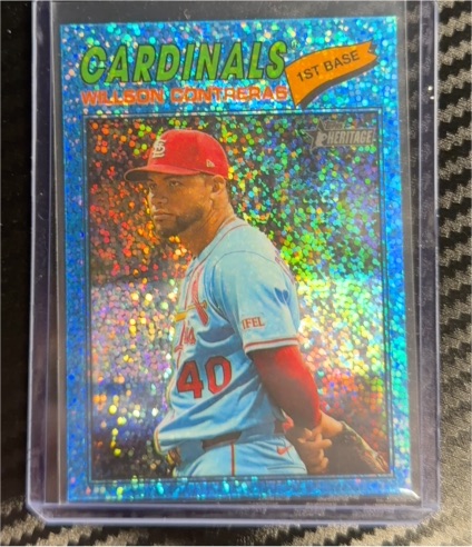 2026 Topps Heritage Chrome #156 Willson Contreras — front