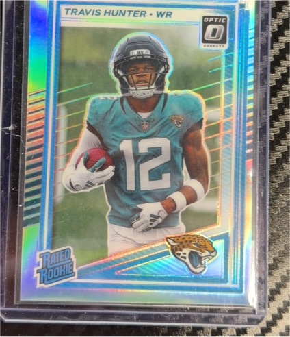 2025 Donruss Optic #201 Travis Hunter Rated Rookie — front