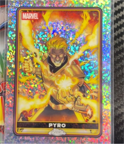 2025 Topps Chrome Deadpool #11 Pyro — front