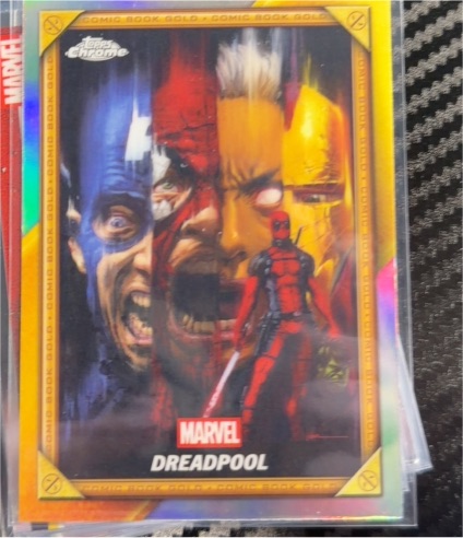 2025 Topps Chrome Deadpool Comic Book Gold Card #CB-28 Dreadpool — front