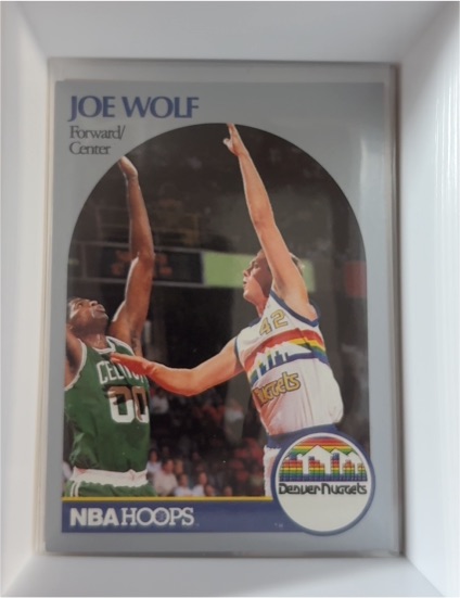 1990-91 NBA Hoops #412 Joe Wolf — front