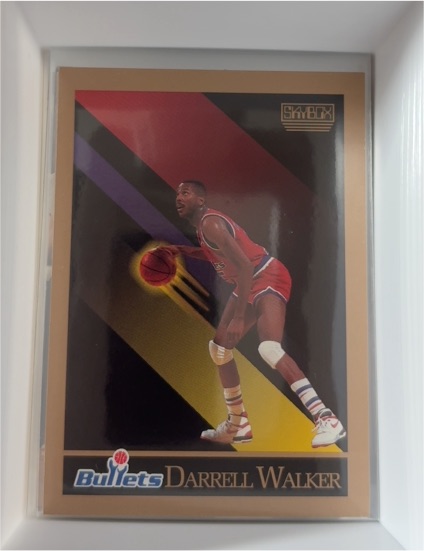 1990-91 SkyBox #293 Darrell Walker Washington Bullets — front