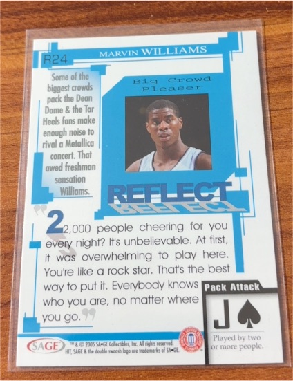 2005 SAGE Hit #24 Marvin Williams — front