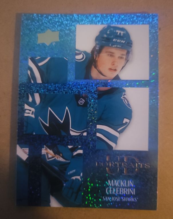 2024-25 Upper Deck Series 2 Portraits #P37 Macklin Celebrini — front