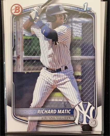 2025 Bowman Prospects #BP-71 Richard Matic — front