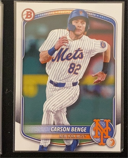 2025 Bowman Prospects #BP-108 Carson Benge — front