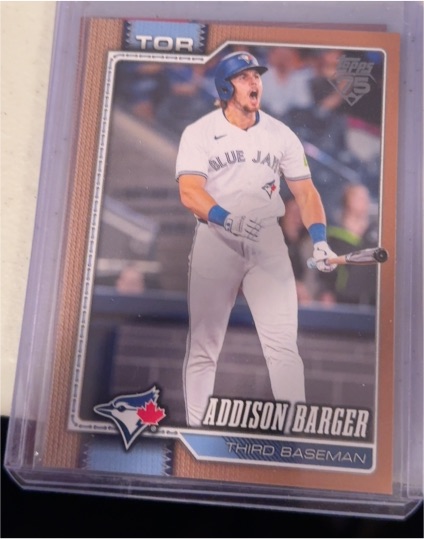 2026 Topps #241 Addison Barger — front