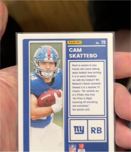2025 Panini Donruss #19 Cam Skattebo — front